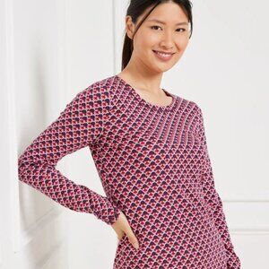 Talbots Supersoft Jersey Long Sleeve Tee - Fascinating Scallop